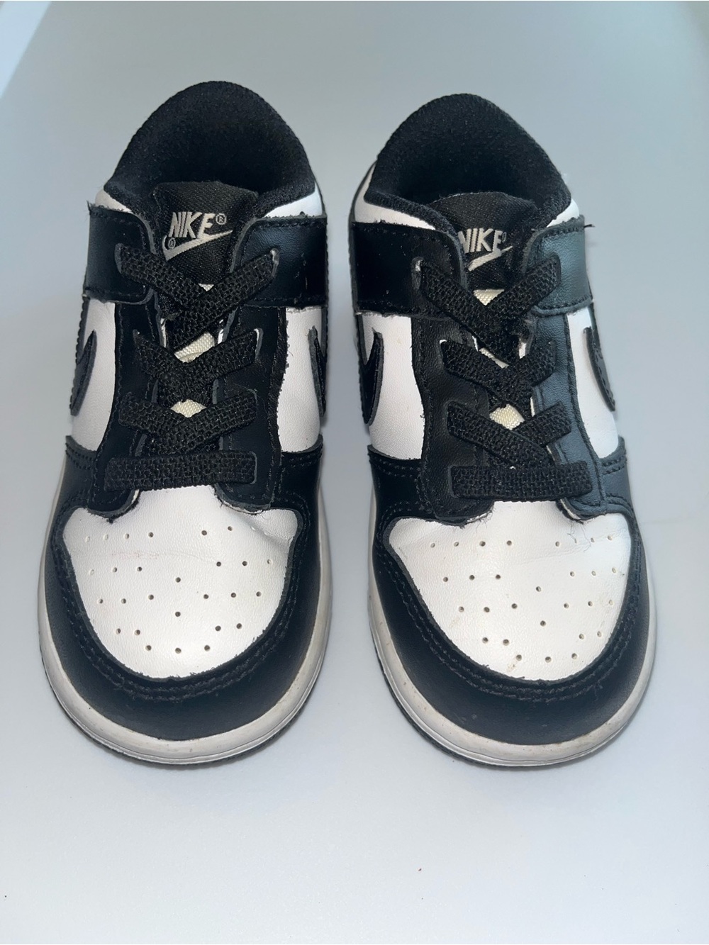 Nike Kids Black and White Low-Top Sneakers